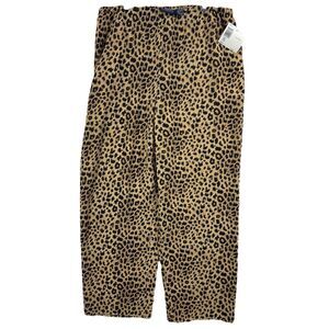 Liz Claiborne Lizsport Cheetah Leopard "Into the Wild" Lightweight Pants Bottoms